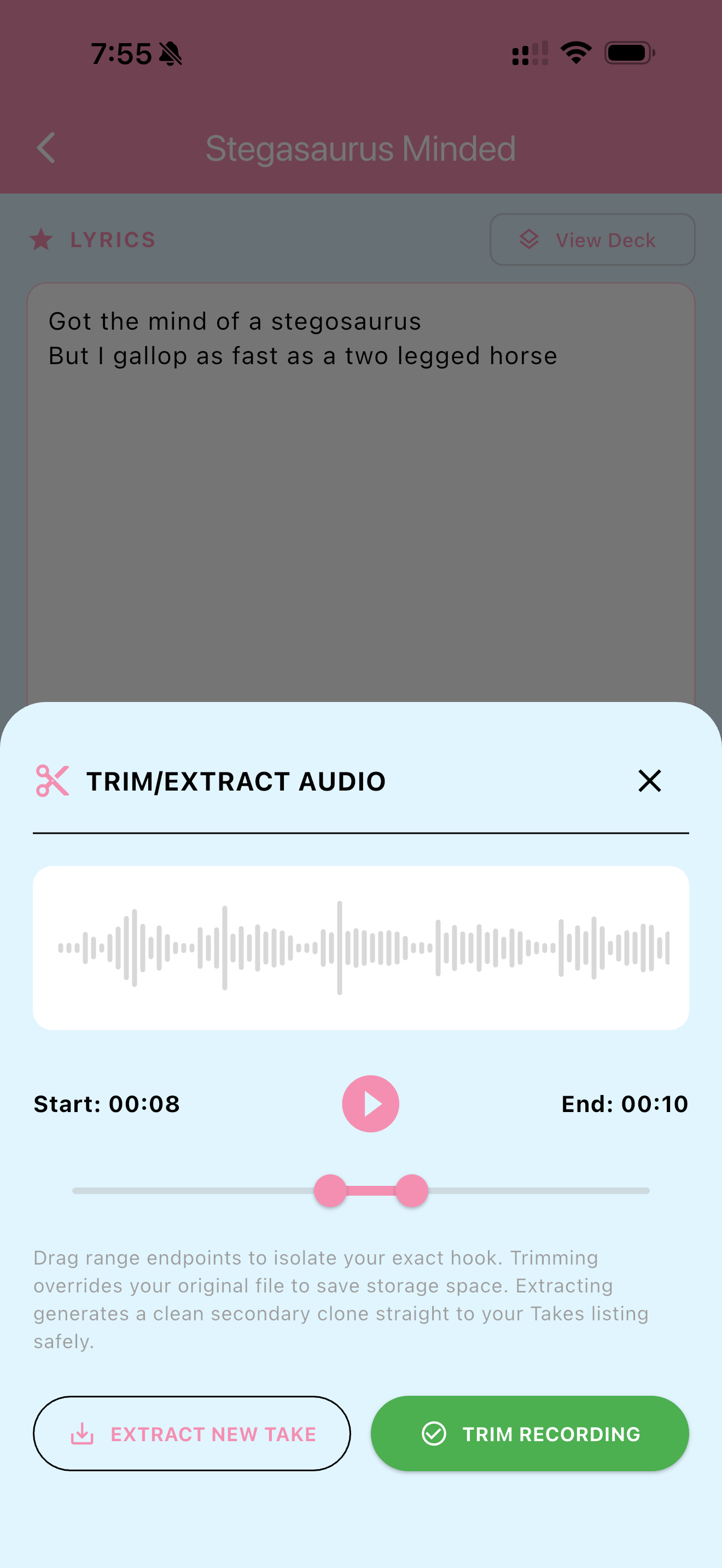 Audio Precision Waveform Isolation Tool